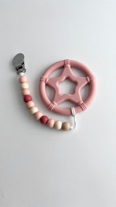 Silicone Star teether with Clip