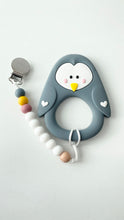 Load image into Gallery viewer, Penguin teether with Clip