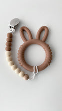 Load image into Gallery viewer, Silicone Bunny Ear teether with Clip