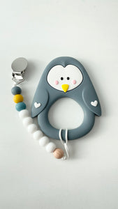 Penguin teether with Clip