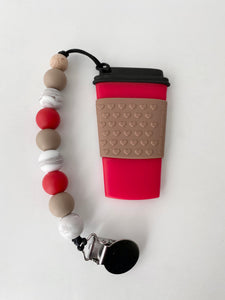Coffee Teether with clip