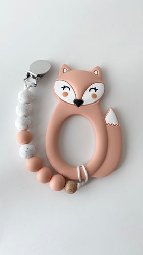 Fox teether with Clip