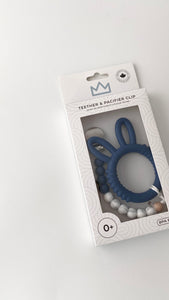 Silicone Bunny Ear teether with Clip